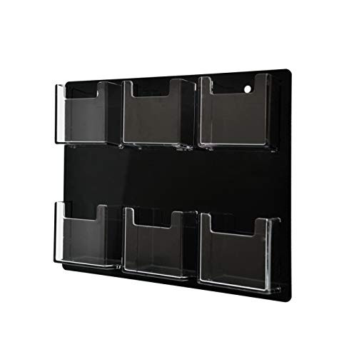 Marketing Holders Wall Mount Gift Card Business Card Multi Pocket Holder Display Rack 6 Pocket Vertical Lot of 1