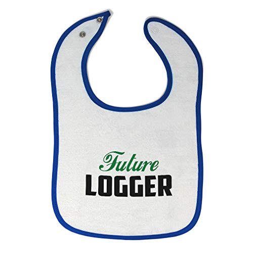 Toddler and Baby Bibs Burp Cloths Future Logger Cotton Items for Girl Boy White Royal Blue Design Only Toddler and Baby Bibs Burp Cloths Future Logger Cotton Items for Girl Boy White Royal Blue Design Only