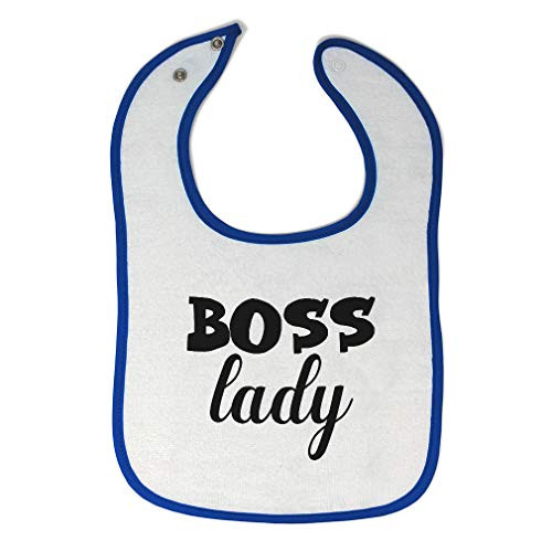 Toddler and Baby Bibs Burp Cloths Boss Lady Cotton Items for Girl Boy White Royal Blue Design Only Toddler and Baby Bibs Burp Cloths Boss Lady Cotton Items for Girl Boy White Royal Blue Design Only