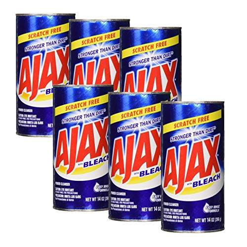 Ajax Powder Cleanser with Bleach 14 oz -396 g- Pack of 6