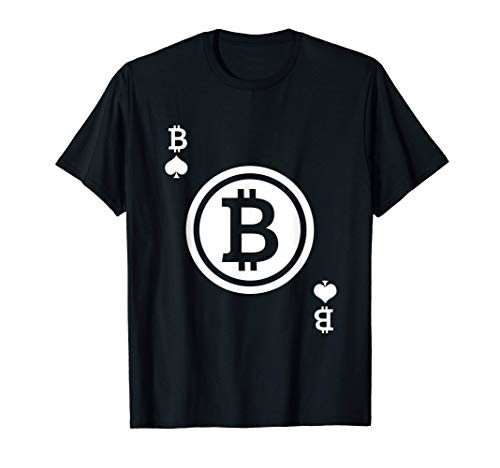Crypto Currency BTC Bitcoin Coin Playing Card Money Gift T-Shirt