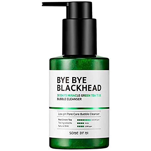SOME BY MI Bye Bye Blackhead 30 Days Miracle Green Tea Tox Bubble Cleanser 120g SOME BY MI Bye Bye Blackhead 30 Days Miracle Green Tea Tox Bubble Cleanser 120g
