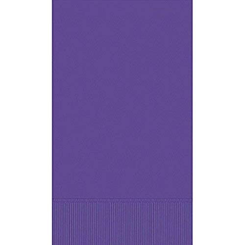 Purple 3-Ply Guest Towels - Party Supply - 192 ct.