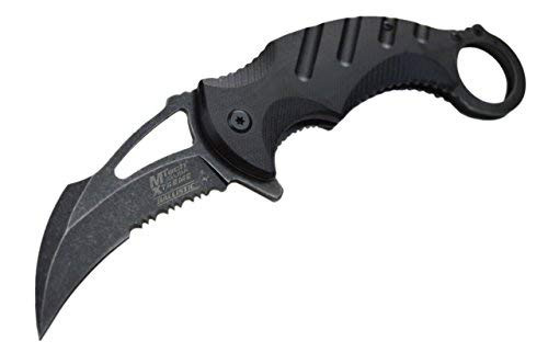 8 inch Spring Assisted Open Folding Pocket Knife Karambit Claw Combat Tactical New