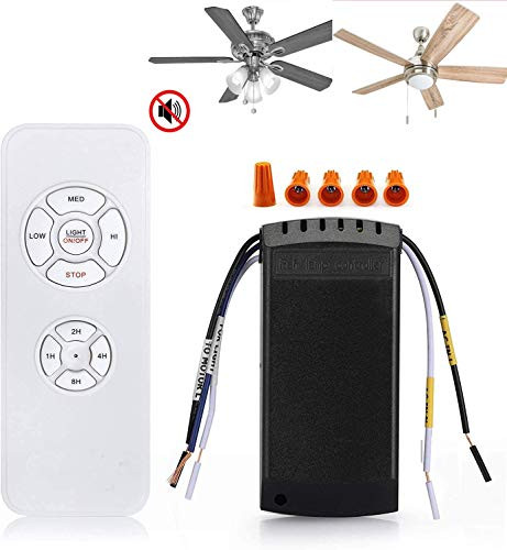 Universal Remote Control Kit for Ceiling Fan Wireless Control Timing Function for Hunter/Harbor Breeze/Westinghouse/Honeywell/Other Ceiling Fan lamp