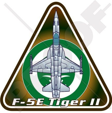 Northrop F-5E Tiger II Royal Saudi Air Force RSAF S.Arabia Arabian Aircraft 37 inch -95mm- Vinyl Sticker Decal