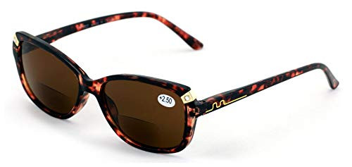 Womens Bifocals Reading Sunglasses Reader Glasses Vintage Outdoor Cateye Mosaic -Brown 2.00- Womens Bifocals Reading Sunglasses Reader Glasses Vintage Outdoor Cateye Mosaic -Brown 2.00-