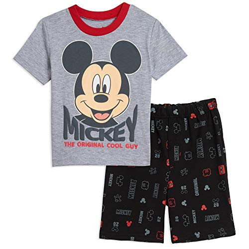 Disney Mickey Mouse Toddler Boys French Terry T-Shirt Shorts Set - 5T Black/Gray Disney Mickey Mouse Toddler Boys French Terry T-Shirt Shorts Set - 5T Black/Gray