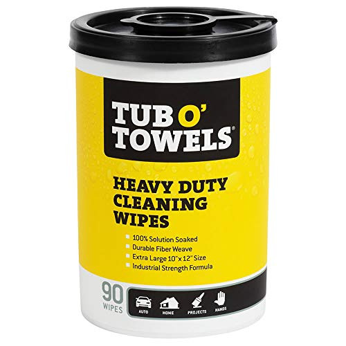 Tub O Towels TW90 Heavy-Duty 10 inch x 12 inch Size Multi-Surface Cleaning Wipes 90 Count Per Canister Tub O Towels TW90 Heavy-Duty 10 inch x 12 inch Size Multi-Surface Cleaning Wipes 90 Count Per Canister