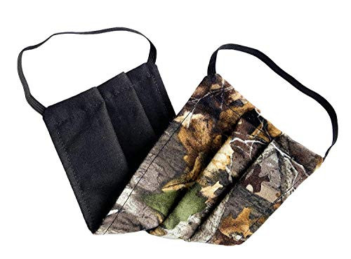 Green Brown Black Camouflage Camo Cotton Allergy Double Sided Reversible Washable Dust Face Mask - Adult Female Size