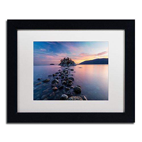 Trademark Fine Art Whytecliff Sunset by Pierre Leclerc, White Matte, Black Frame 11x14-Inch Trademark Fine Art Whytecliff Sunset by Pierre Leclerc, White Matte, Black Frame 11x14-Inch