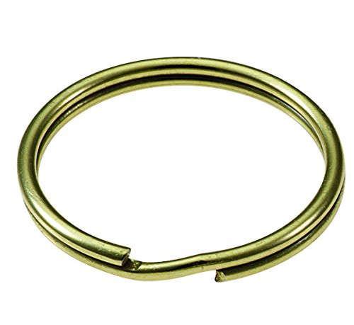 Lucky Line 1" Solid Brass Split Rings; 100 Per Box (80400)