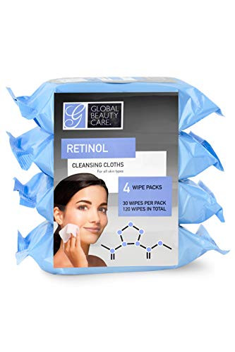 Global Beauty Care Cleansing Wipes - 120 Count 4-Pack -Retinol-