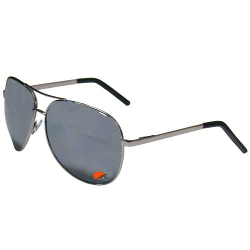 NFL Siskiyou Sports Fan Shop Cleveland Browns Aviator Sunglasses One Size Silver NFL Siskiyou Sports Fan Shop Cleveland Browns Aviator Sunglasses One Size Silver