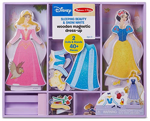 Melissa  and  Doug Sleeping Beauty and Snow White Wooden Magnetic Dress-Up Play Set