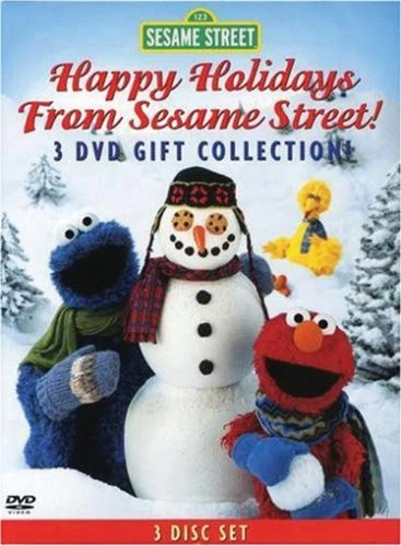 Sesame Street Holiday 3-DVD Gift Collection -Elmos World Happy Holidays / Elmo Saves Christmas / Christmas Eve on Sesame Street-