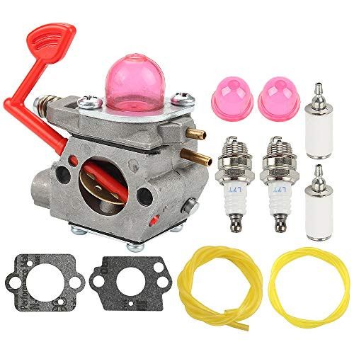 Coolwind WT-875 545081855 Carburetor with Fuel Line Filter for Craftsman Poulan Pro Blower BVM200C BVM200VS P200C GBV325 P325 200mph Blower