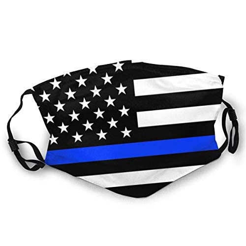 Dust Masks Full Face Mask Thin Blue Line Support The Police Socks Dust-Proof Sunscreen Turban Mask Headdress Mouth Masks