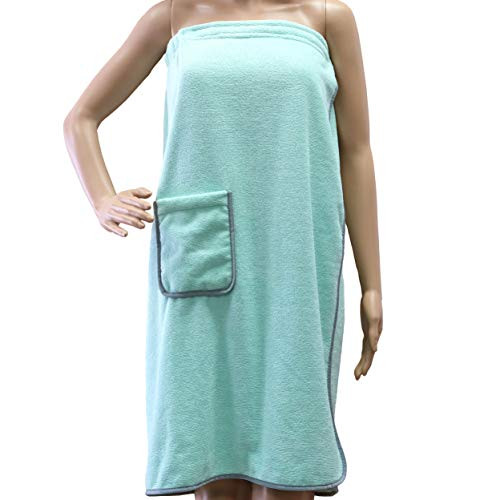 Polyte Quick Dry Microfiber Bath Towel Body Wrap for Women One Size -Green-