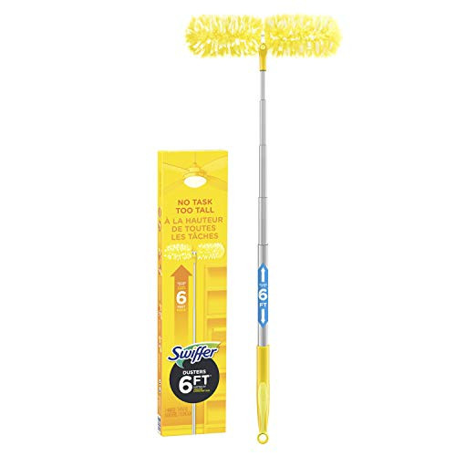 Swiffer Duster Super Extender Handle Starter Kit 6 Heavy Duty Refills