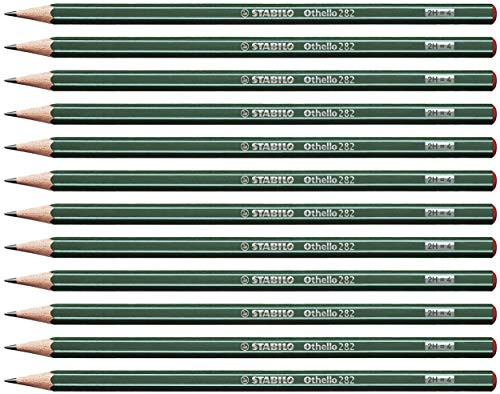 Graphite Pencil- -STABILO Othello Box of 12 2H
