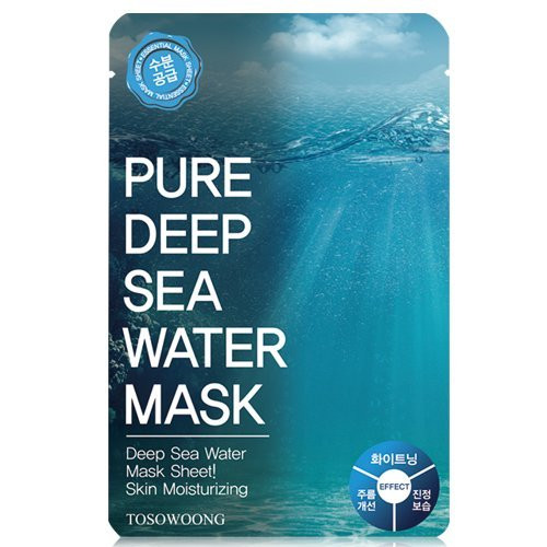 -Tosowoong- masksheet 10PCS/Mask pack/Essence Facial Mask/Mask Sheet/Aloe/Blueberry/Green tea/Snail/Deep sea water/Propolis -Deep sea water-