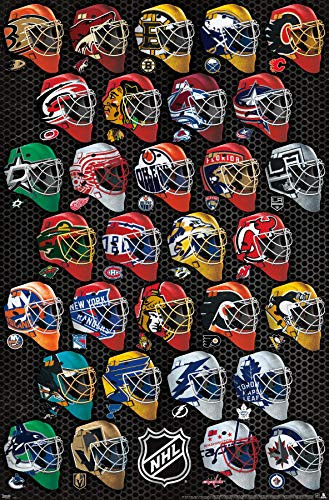 Trends International NHL League - Masks 17 Wall Poster 22.375 inch x 34 inch Premium Unframed Version