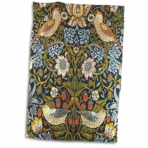 3D Rose William Morris Strawberry Thief Pattern Hand Towel 15 inch x 22 inch Multicolor 3D Rose William Morris Strawberry Thief Pattern Hand Towel 15 inch x 22 inch Multicolor