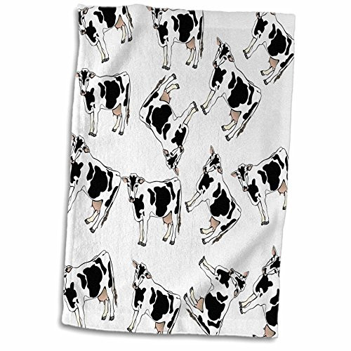 3D Rose Print of Cartoon Cow Toss Pattern Hand Towel 15 inch x 22 inch 3D Rose Print of Cartoon Cow Toss Pattern Hand Towel 15 inch x 22 inch
