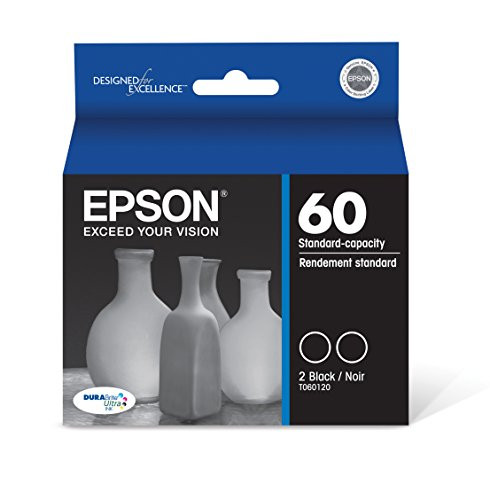 Epson T060120-D2 DURABrite Ultra Black Dual Pack Standard Capacity Cartridge Ink