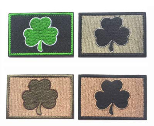 Antrix 4 Pieces Irish Shamrock Military Badge Emblem Patch Hook and Loop Tactical Shamrock Lucky Clover Badge Emblem Patch - 3.15 inchx2 inch Antrix 4 Pieces Irish Shamrock Military Badge Emblem Patch Hook and Loop Tactical Shamrock Lucky Clover Badge Emblem Patch - 3.15 inchx2 inch