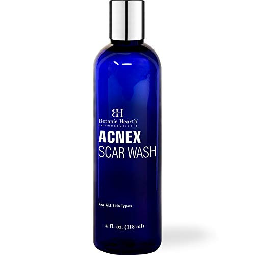 BOTANIC HEARTH Acnex Scar and Acne Wash - Facial Cleanser for Acne Blemishes  and  Dark Spots - Helps Clear Pores Reduce appearances of Acne Scars and Promotes Glowing Skin 4 fl oz