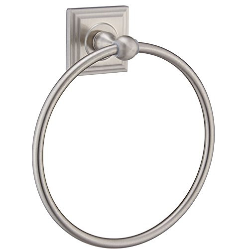 Designers Impressions Aurora Series Satin Nickel Towel Ring