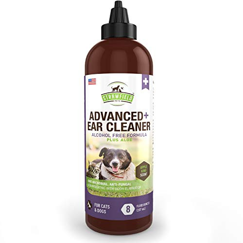Dog Ear Cleaner Solution - Pet Cleaning Ear Wash for Dogs Cats - 8 oz - Cat Dog Ear Infection Treatment Yeast Odor Itching Otitis Externa Wax Antibacterial Antifungal Otic Cleanser USA Dog Ear Cleaner Solution - Pet Cleaning Ear Wash for Dogs Cats - 8 oz - Cat Dog Ear Infection Treatment Yeast Odor Itching Otitis Externa Wax Antibacterial Antifungal Otic Cleanser USA