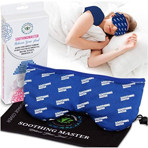 Soothing Eye Mask for Dry Eyes Microwave Activated Heated Eye Mask  and  Warm Compress for Eyes. Eye Compress for Blepharitis Stye MGD Puffy Eyes Headache Cold Eye Mask for Sleeping.