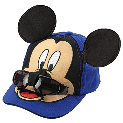 Disney Mickey Mouse Boys Baseball Cap with Removable Sunglasses -2013- Blue