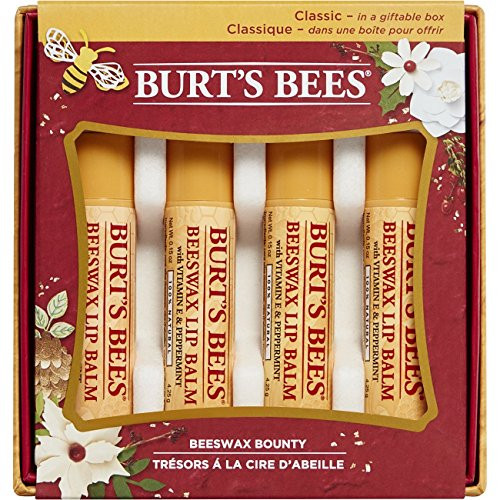 Burts Bees Beeswax Bounty Classic Lip Balm Holiday Gift Set 4 Lip Balms Original Beeswax Burts Bees Beeswax Bounty Classic Lip Balm Holiday Gift Set 4 Lip Balms Original Beeswax