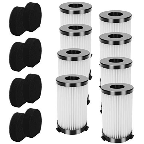UOUOLONUN 8-Sets Replacement HEPA Filter Compatible with MOOSOO D600 / D601 and iwoly V600 Corded Stick Vacuum Cleaner