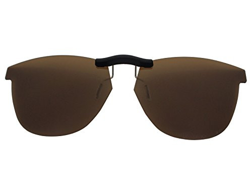 Custom Fit Polarized CLIP-ON Sunglasses For Oakley Grounded OX8070 53X17 Brown