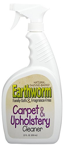 Earthworm Carpet  and  Upholstery Cleaner Spot  and  Stain Remover - Natural Enzymes Safer for Family Environmentally Responsible - 22 oz