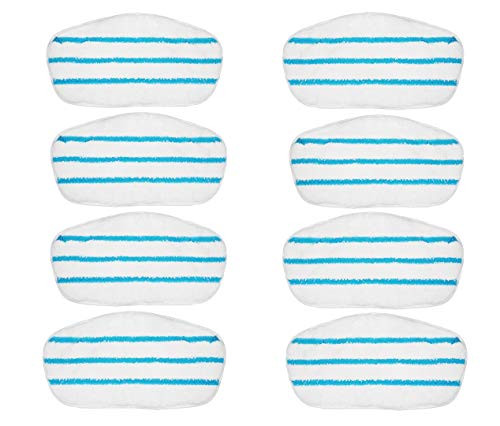 Flintar 8-Pack Replacement Steam Mop Pads Compatible with PurSteam PureSteam ThermaPro 10-in-1 Steam Mop Cleaner