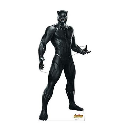 Advanced Graphics Black Panther Life Size Cardboard Cutout Standup - Marvel's Avengers: Infinity War (2018 Film) Advanced Graphics Black Panther Life Size Cardboard Cutout Standup - Marvel's Avengers: Infinity War (2018 Film)