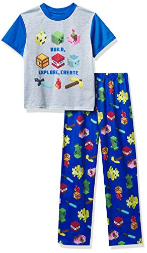 Minecraft Boys 2-Piece Pajama Set Explore Fun 8