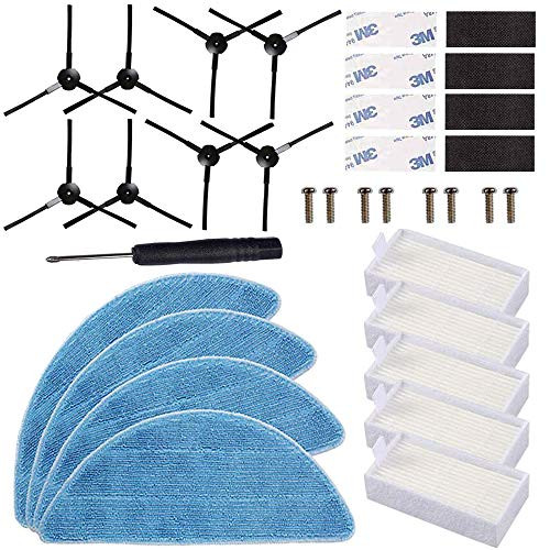 Electropan Replacement Side Brush  Plus Hepa Filter  Plus Mop Pads  Plus Magic Paste for Ilife V5 Ilife V5s Ilife V5s pro Ilife V3 Ilife V3s Replacement Parts Ilife V5s pro Replacement Part