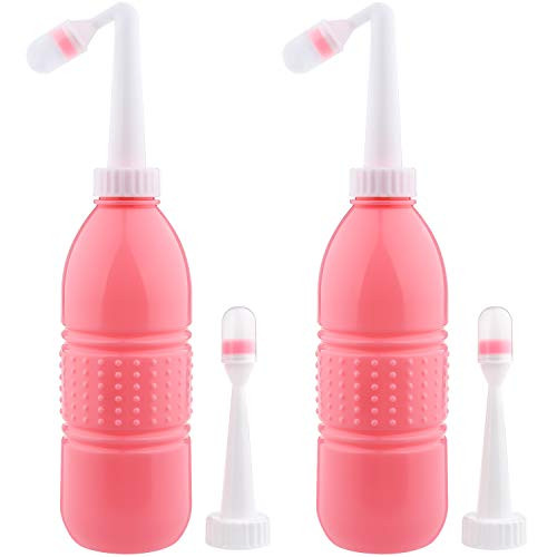 2PCS Peri Bottle for Postpartum Care Tinabless 17oz Portable Bidet with 2 Replaceable Cleaning Nozzles MomWasher for Perineal Recovery and Cleansing After Birth Shower Gift with Travel Bag 2PCS Peri Bottle for Postpartum Care Tinabless 17oz Portable Bidet with 2 Replaceable Cleaning Nozzles MomWasher for Perineal Recovery and Cleansing After Birth Shower Gift with Travel Bag