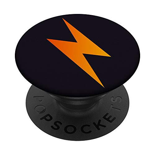 Best Magic Yellow Storm Thunder On Sky Royal Blue Design PopSockets PopGrip Swappable Grip for Phones  and  Tablets