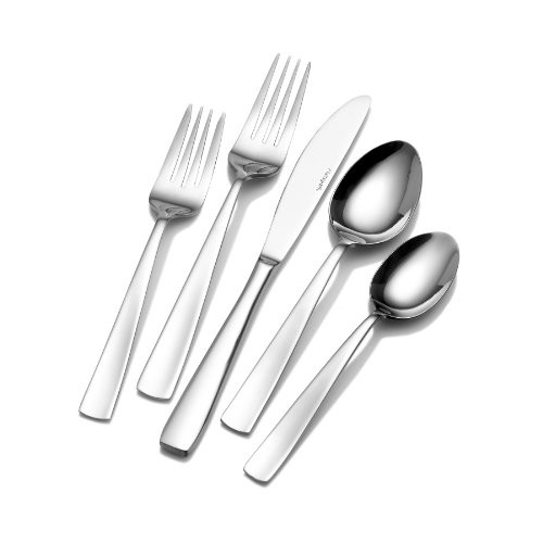 Pfaltzgraff 5077444 Satin Danford 20-Piece Stainless Steel Flatware Set, Service for 4