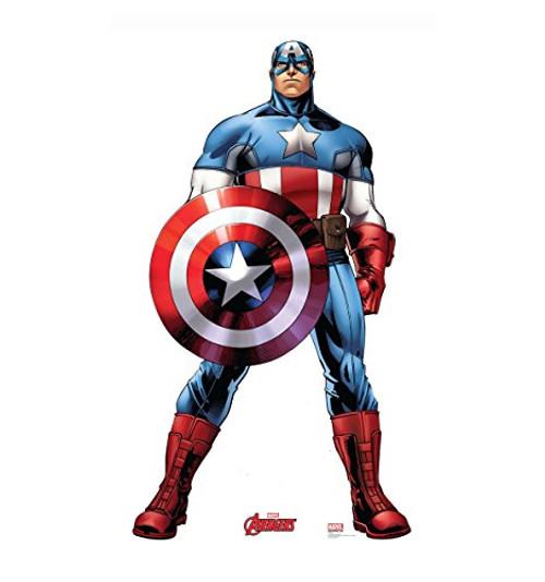 Captain America - Marvel's Avengers Animated - Advanced Graphics Life Size Cardboard Standup Captain America - Marvel's Avengers Animated - Advanced Graphics Life Size Cardboard Standup