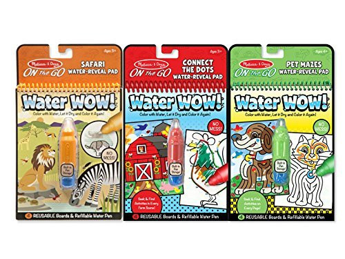 Melissa and Doug On The Go Water Wow Bundle Farm Pet Mazes and Safari Melissa and Doug On The Go Water Wow Bundle Farm Pet Mazes and Safari