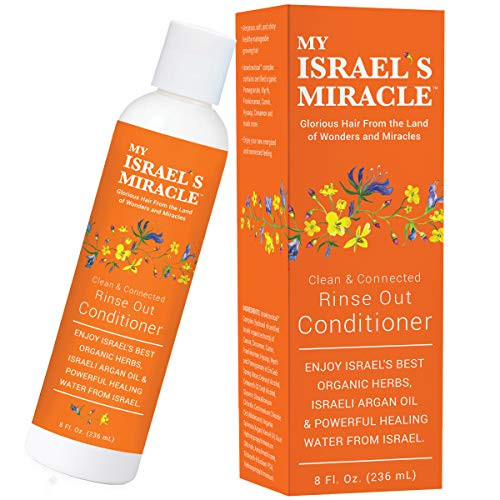 Moisturizing Conditioner with Argan Oil- For Soft Shiny Healthy All Hair Types  Argan Oil Conditioner with Powerful Organic Hair Care Herbs from Israel -8 Ounce-